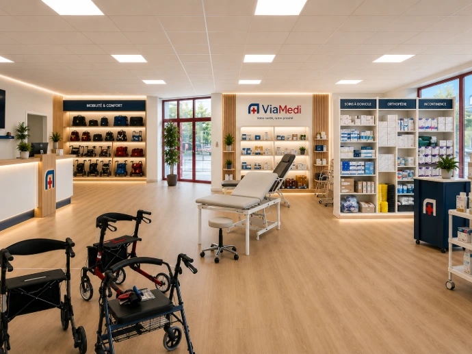 Espace mobilité du showroom Viamedi