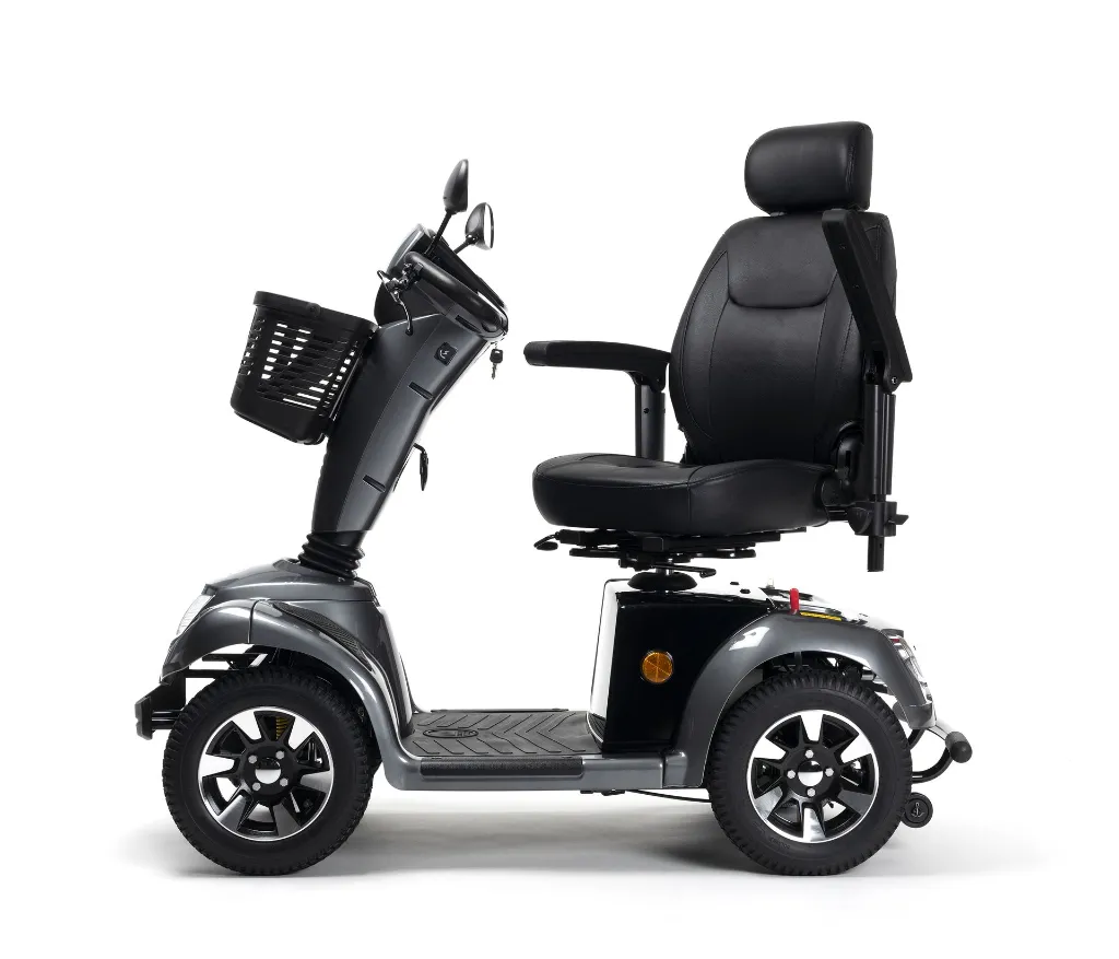 Carpo 4D - Grey - Side view - chair turned.webp