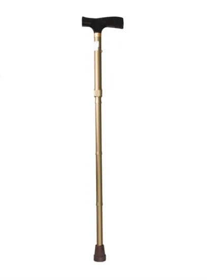 [RP145BC] Canne de marche pliante en aluminium anodisé bronze courte