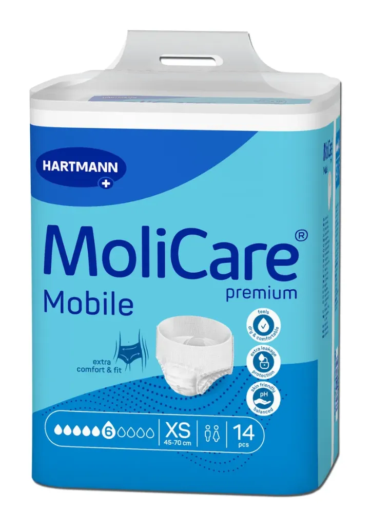 [166225] Changes Mobiles - Pants - MoliCare Premium Mobile 6g (X-Small, Sachet 14pcs)