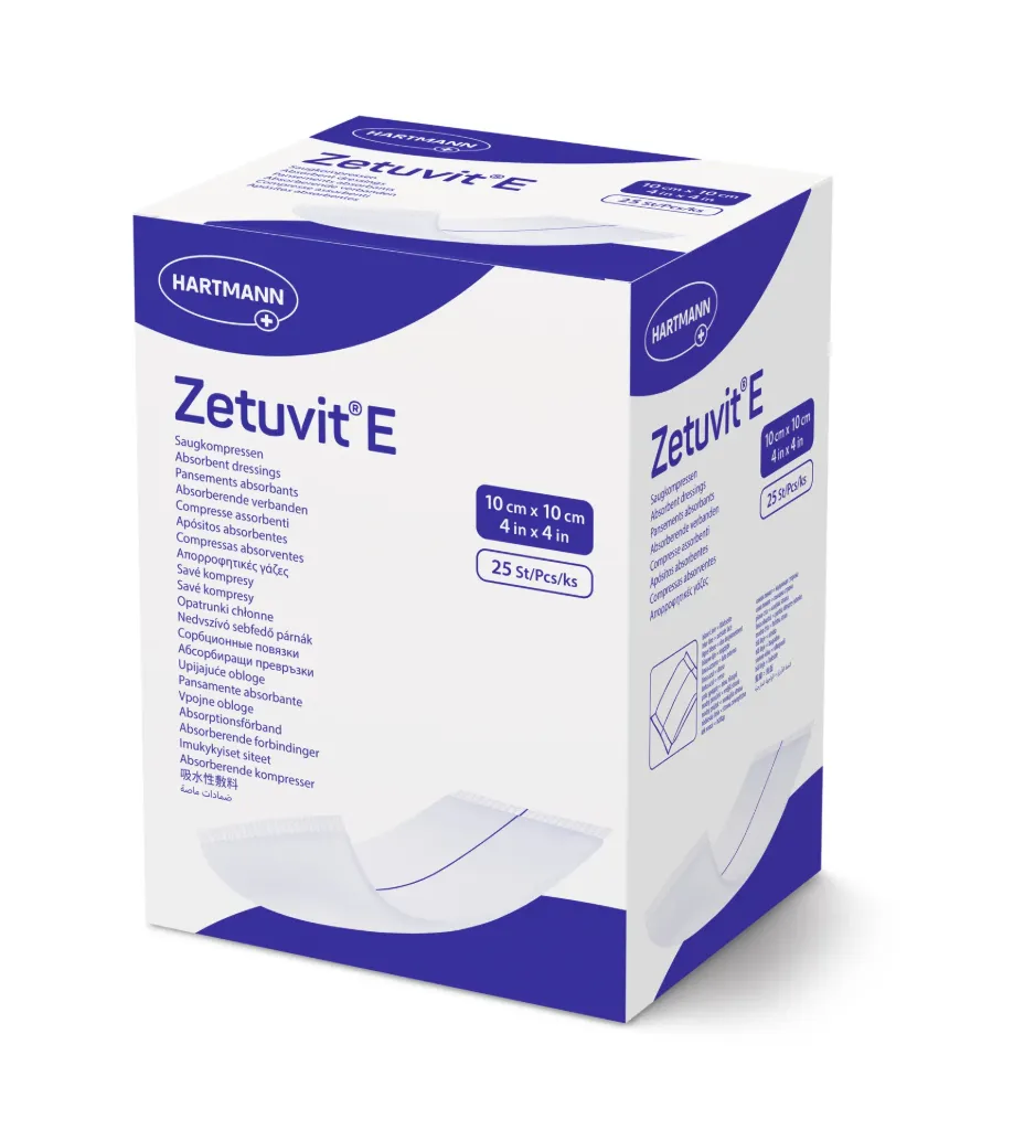 [413781] Compresses Absorbantes Zetuvit E Stériles (10x10cm)