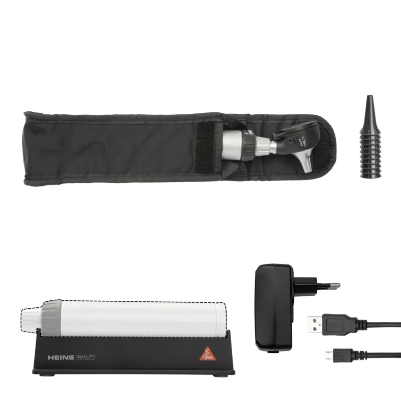 [B-181.28.388] Kit otoscope K-180 LED F.O. - Batterie - USB