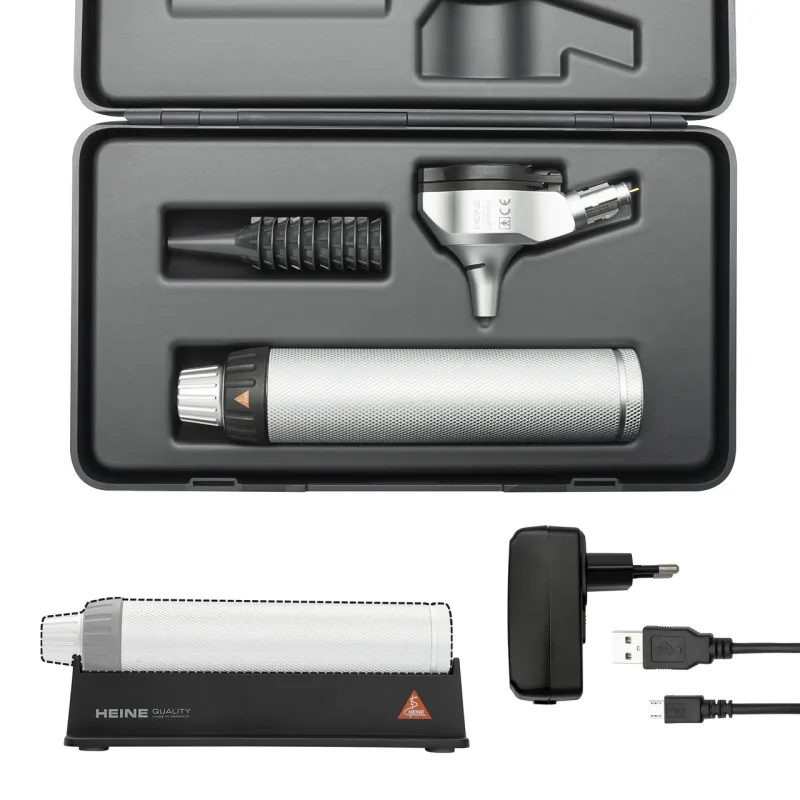 [B-141.28.388] Kit otoscope Beta 200 LED F.O. - Batterie - USB - étui rigide