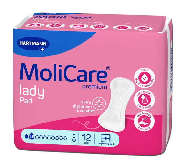 Couches Anatomiques Molicare Premium Lady Pads 1,5g
