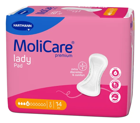 [168046] Couches Anatomiques Molicare Premium Lady Pads 4g (Sachet 14pcs)