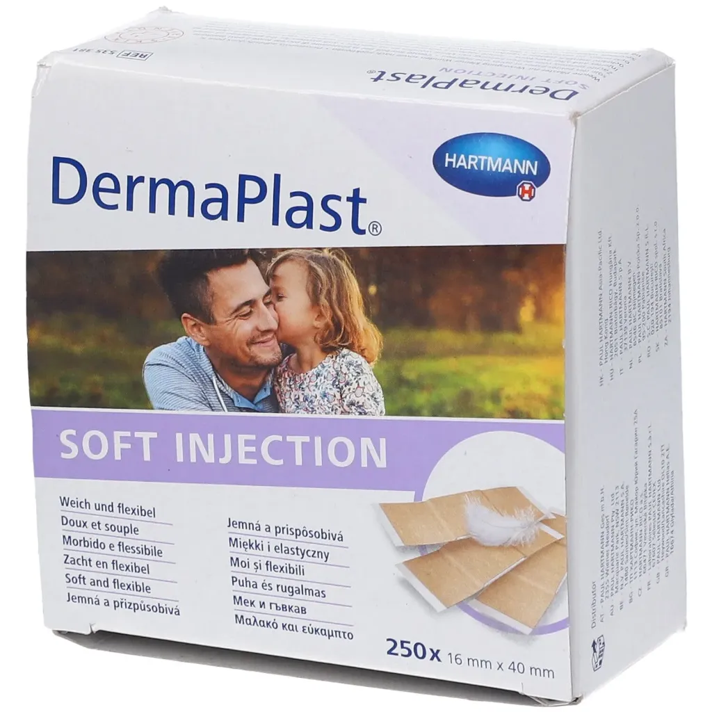 Pansements adhésifs DermaPlast Soft Sensitive Injection