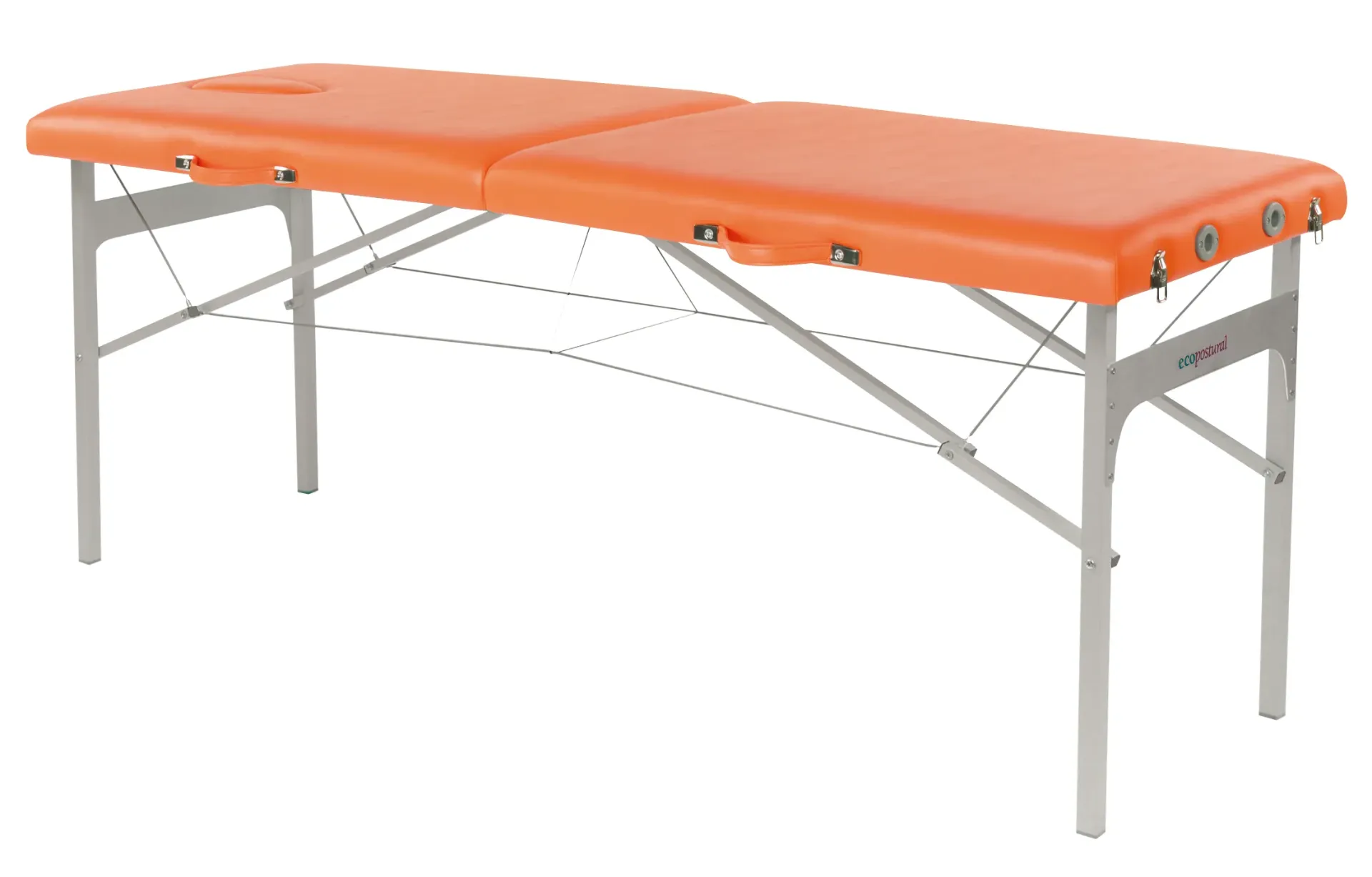 Table d'examen pliante hauteur fixe en aluminium C3412 (T93, M41 62x182 cm, Equilibrée 25kg/m³ de série, Anthracite 32)