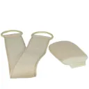 Serviette de toilette avec 2 poignées et gant de toilette