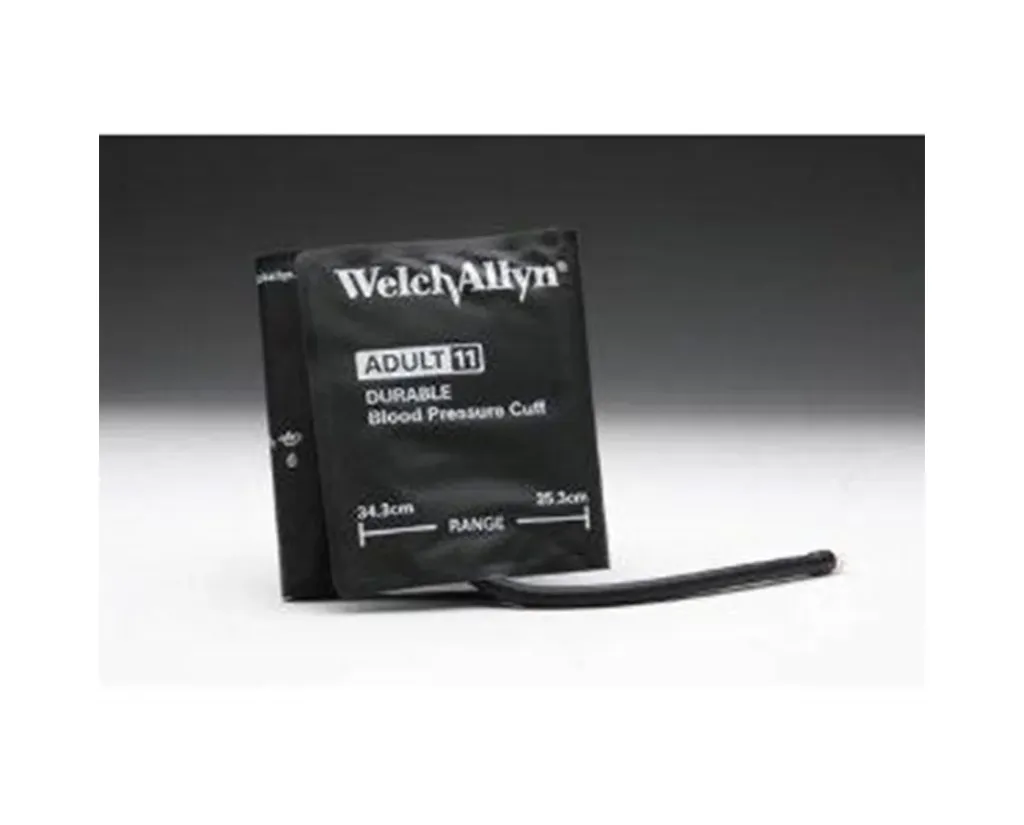 Brassard Welch Allyn Adult Long 1 pièce - 1 tube court + raccord à visser noir - Latex free