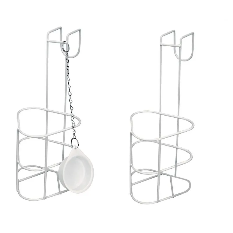 Porte urinal plastifié blanc avec bouchon