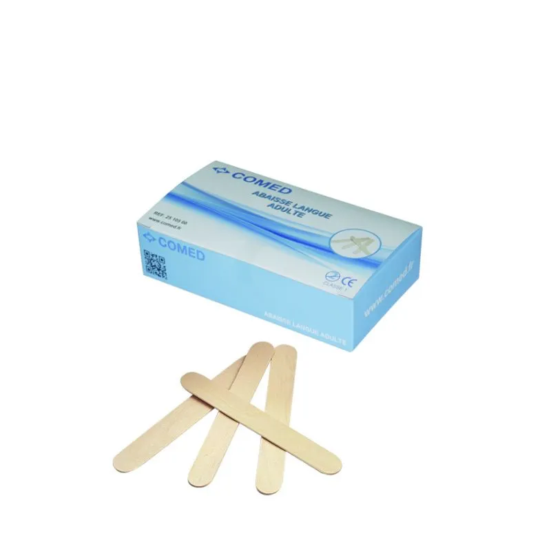 Abaisse langue en bois adulte 100pcs