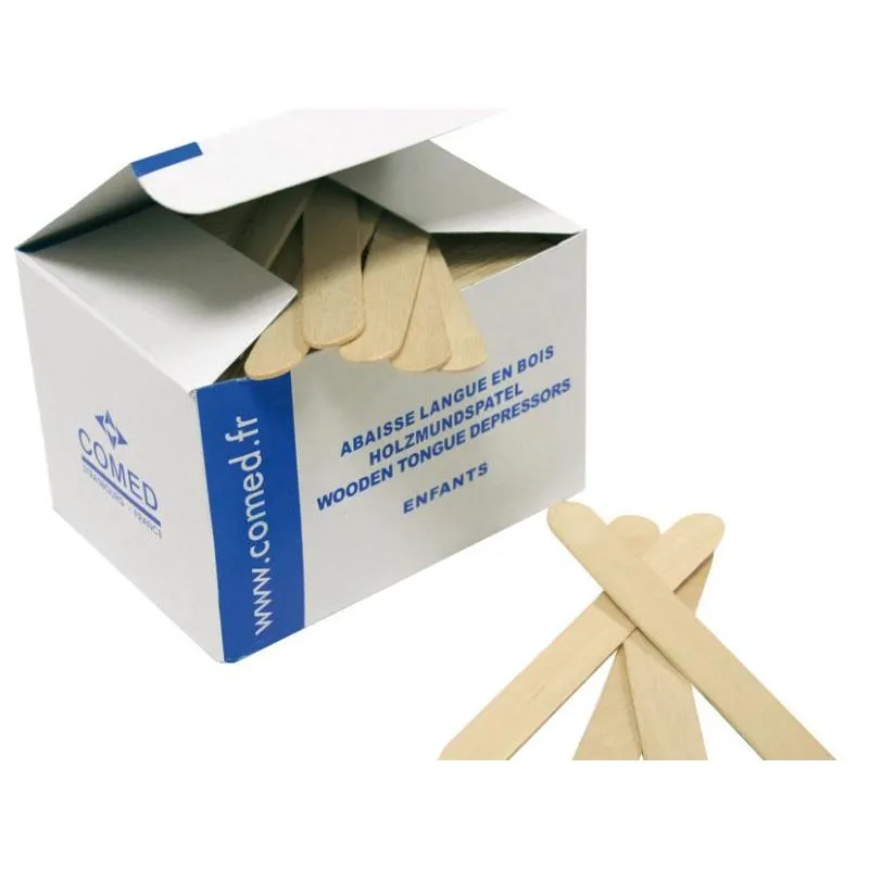 Abaisses langue en bois enfants 250pcs